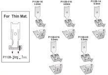 Лапка для 2ух игольных машин P112B-1/4-1/16 (S570) с ограничителем 1/4 дюйма х 1/16 дюйма для машин Brother