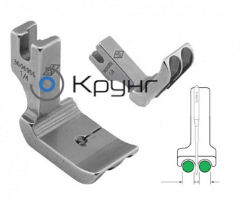 Лапка 2-х сторонняя P69D 1/4" (36069DG 1/4") 6,4 мм