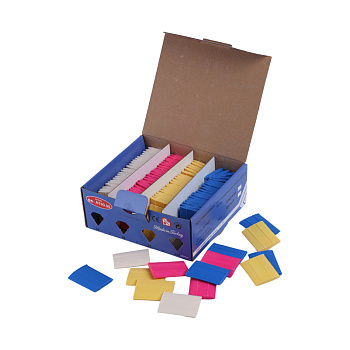 Мел невидимка цв цветной (уп 100шт) прямоугольный Veritas   