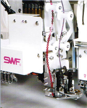 Устройство для пришивания пайеток, двойная подача (для многоголовочных вышив. машин) 