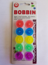 Шпулька пластмассовая цветная в блистере (наб. 10 шт)