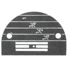 Игольная пластина 147150LGB черная (1,8мм, д/ср.тк., р149057).