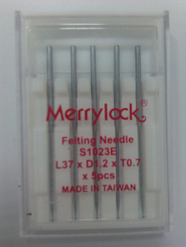 Иглы для иглопробивной машины Merrylock 015 (5шт., красные) L37xD1.2xT0.7 S1023E