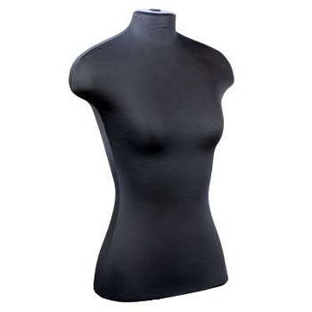 Манекен женский р42 (84-63-92) твёрдый цв чёрный ОСТ