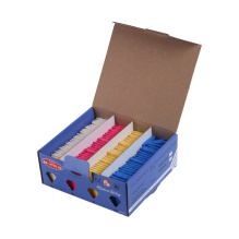 Мел невидимка цв цветной (уп 100шт) прямоугольный Veritas   