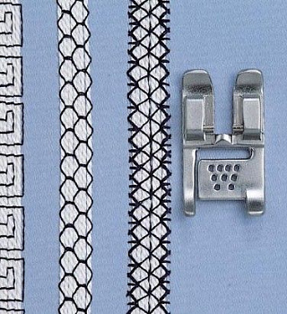 Лапка с 9 отверстиями для пришивания шнуров для машинок Pfaff