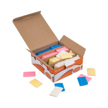 Мел невидимка цв цветной (уп 100шт) прямоугольный AS