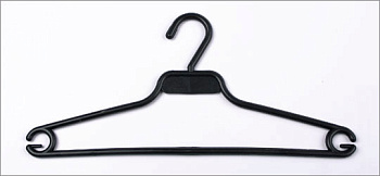 Вешалка БЛУЗКА 410*8мм с перекл. цв чёрный (уп 200шт) VBL2 (В/Н-5)