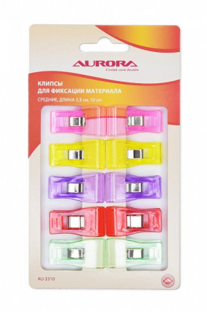 Клипсы для фиксации материала средние, 10 шт