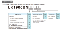 Juki LK-1900 BNSS(HS)/ MC 672 NNN