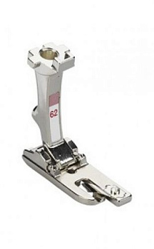 Узкий подрубатель прямой строчкой №62 (2 мм) для машинок Bernina