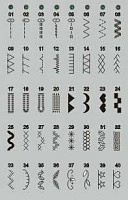 Образец строчек