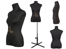 Манекен женский р44 мягкий цв черный + стойка Звезда 2 (комплект) Christina