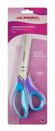 Ножницы зиг-заг "Волна" AU-496, 23 см
