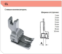 Лапка CL10 (1 мм, левая)