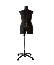 Манекен женский р50 (100-80-104) мягкий цв черный (конструкт линии)+стойка Милан (комплект) Monica