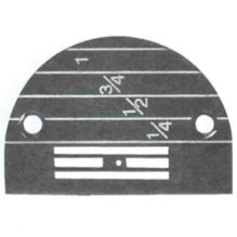 Игольная пластина 147150LGW белая (1,8мм, д/ср.тк., р149057).