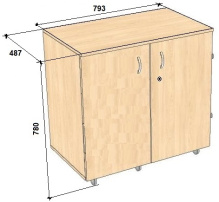 Тумба для хранения Комфорт 2.1.2MD