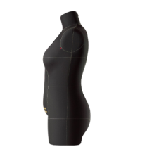 Манекен женский р50 (100-80-104) мягкий цв черный (конструкт линии)+стойка Милан (комплект) Monica