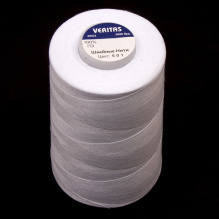 Нитки швейные 100% PE 40/2 цв белый (боб 5000ярдов) VERITAS