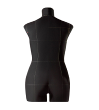 Манекен женский р50 (100-80-104) мягкий цв черный (конструкт линии)+стойка Милан (комплект) Monica