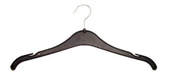 Вешалка БЛУЗКА 390*6мм цв чёрный (уп 120,100шт) ВК-25