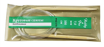Спицы Hobby&Pro круговые бамбук 100см, 7,0мм (942170) БС